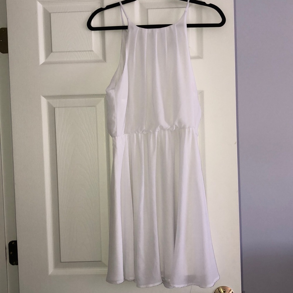 🎓White flowy GRADUATION DRESS🎓